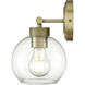 Jonatan Indoor Wall Sconce Wall Light in Vintage Brass